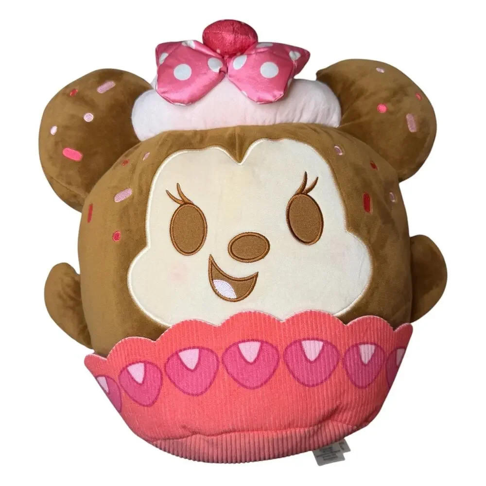 Disney Munchlings Minnie Mouse Strawberry Cupcake Plush Large 16” Plush Toy‎